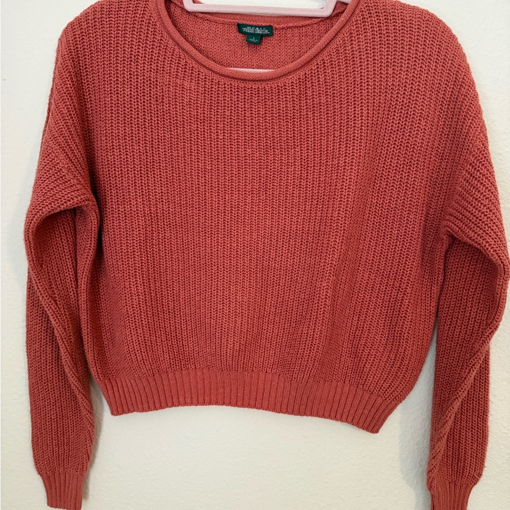Wild Fable Coral Crew Neck Sweater